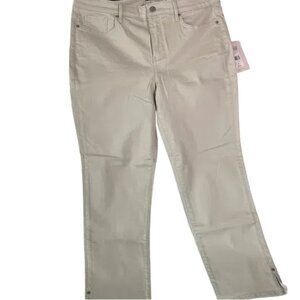 NYDJ Women's Light Beige Skinny Jeans